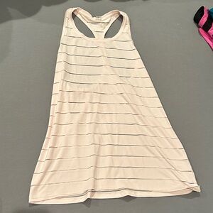 Athleta Pink Striped Tank Top